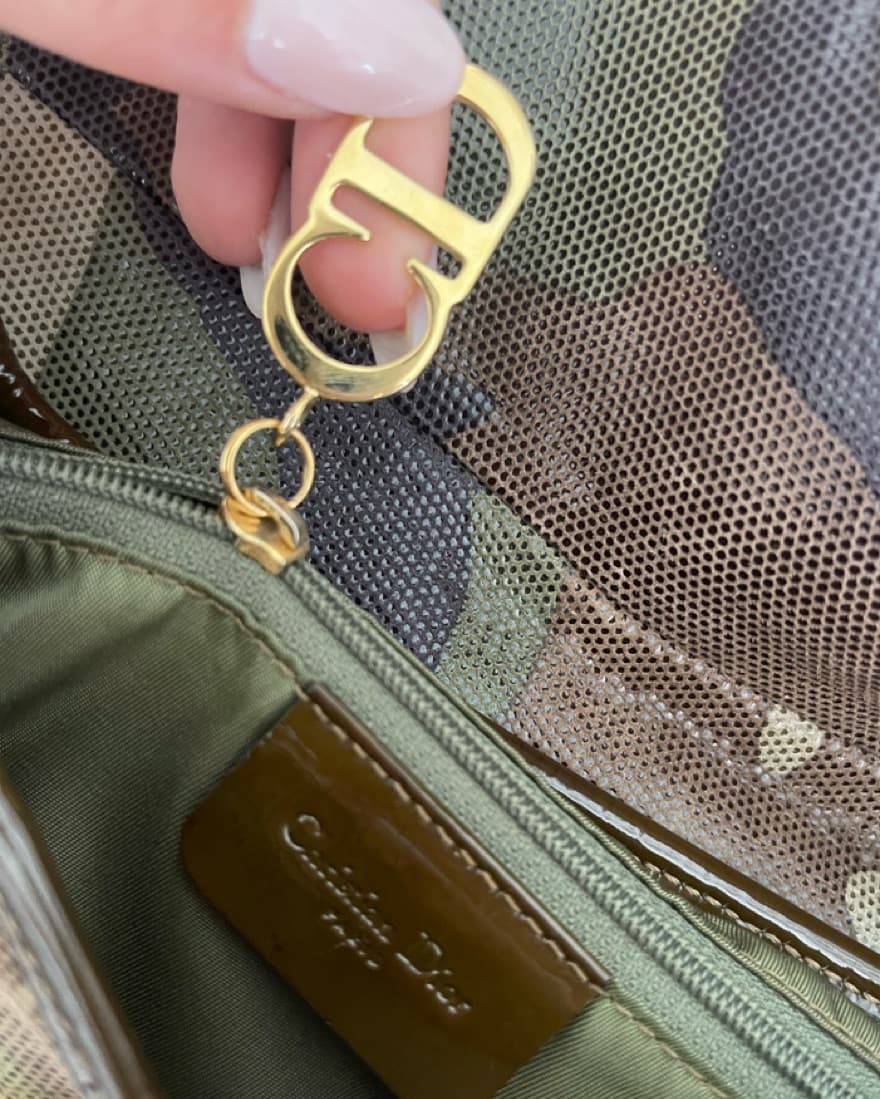 Christian Dior Camouflage Saddle Bag - Image 5