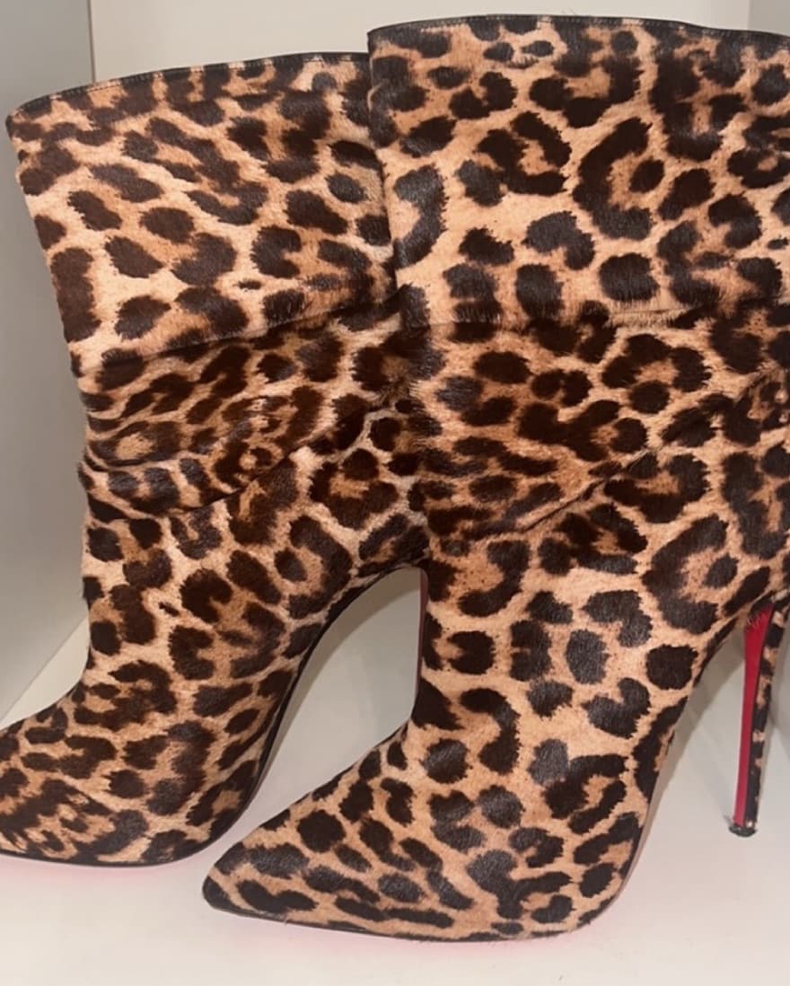 Christian Louboutin Leopard Bootie  - Image 1