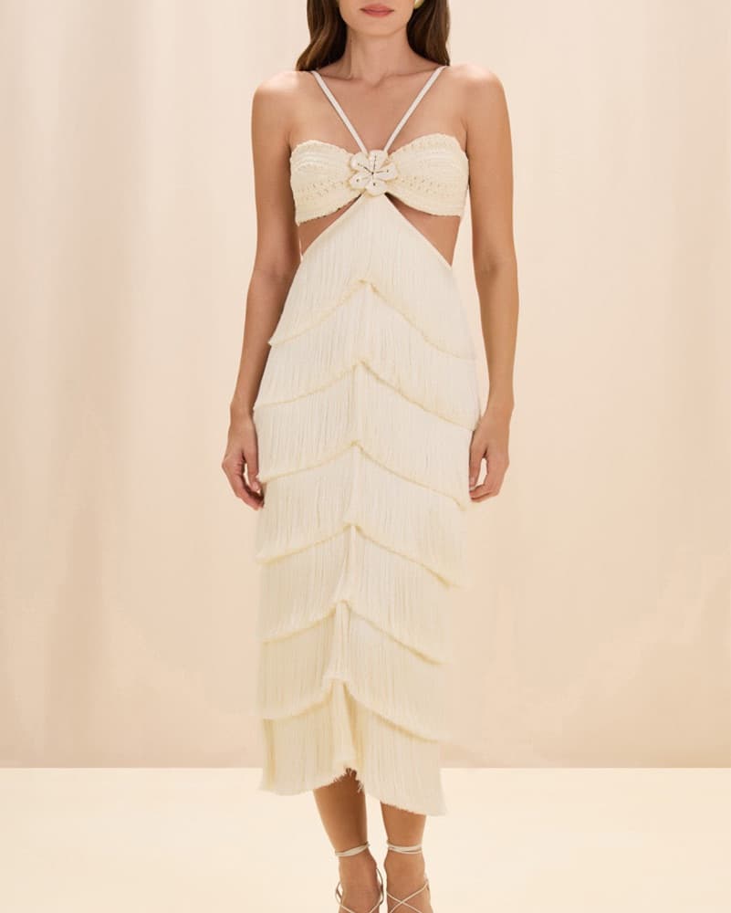 PatBo - Lya Fringe Midi Dress - Image 2