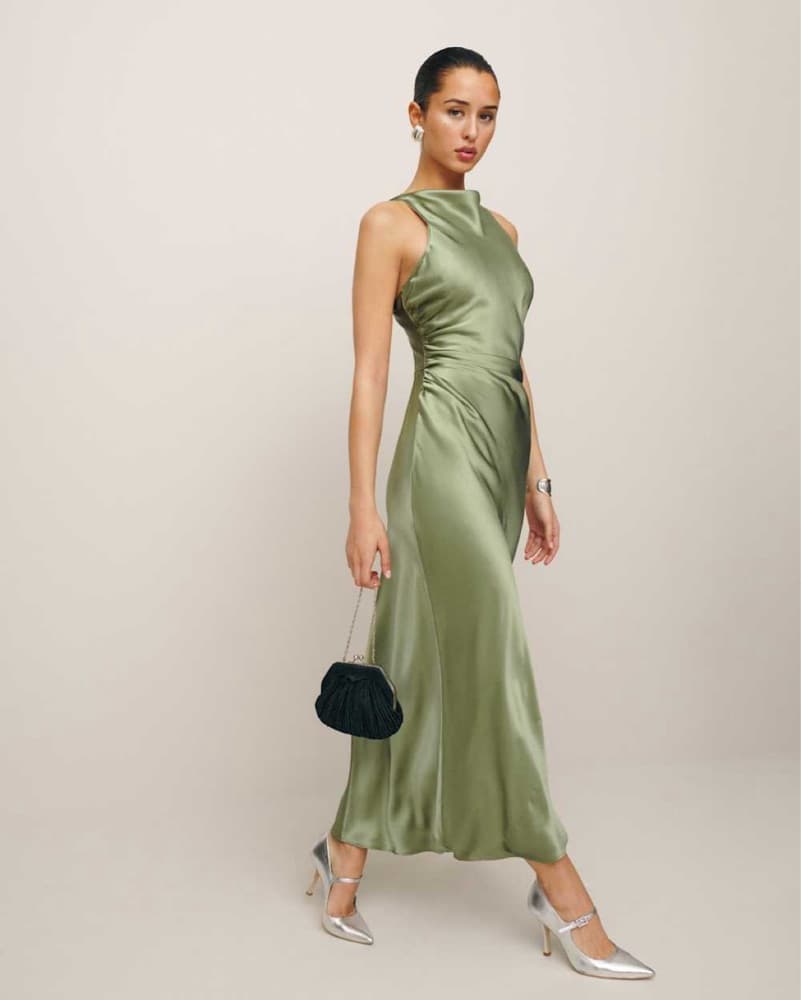 Reformation “Casette” Silk Dress - Image 1