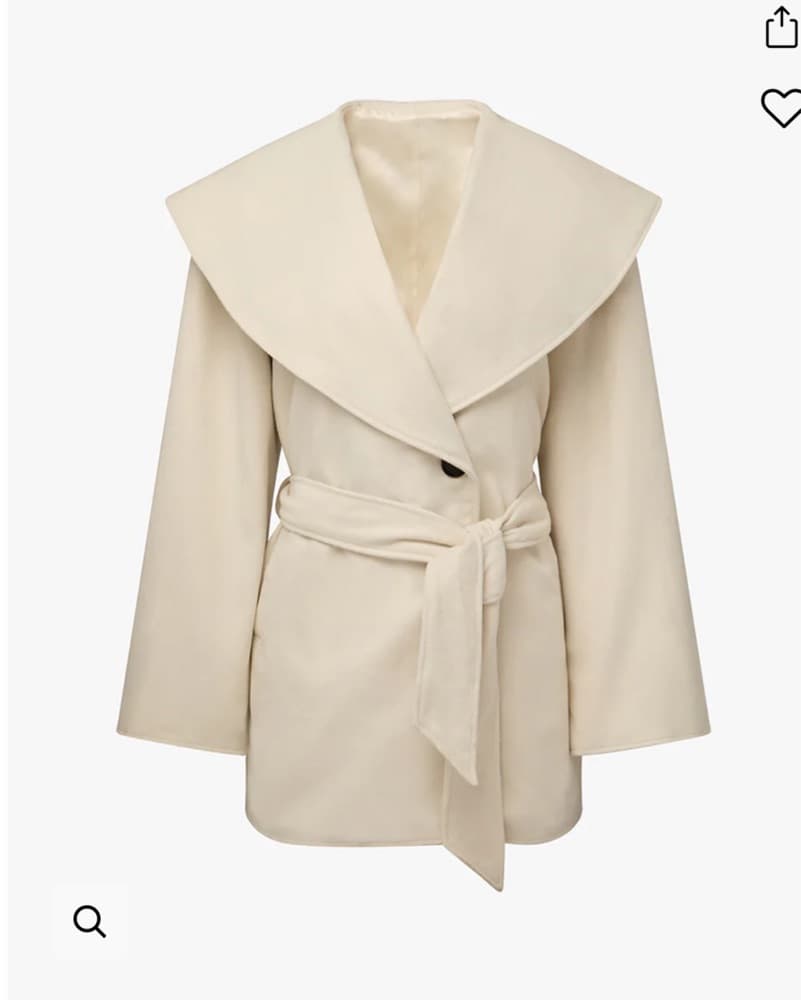 Shall Collar Wool Coat - Image 3