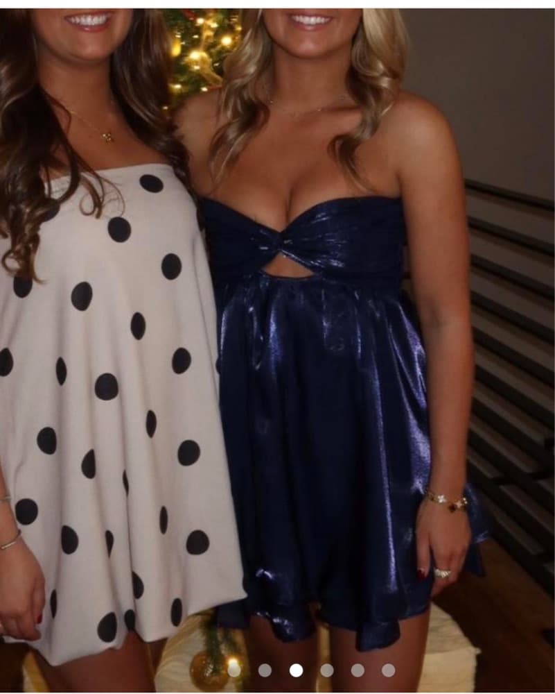 Mini Strappless Formal Dress - Image 3