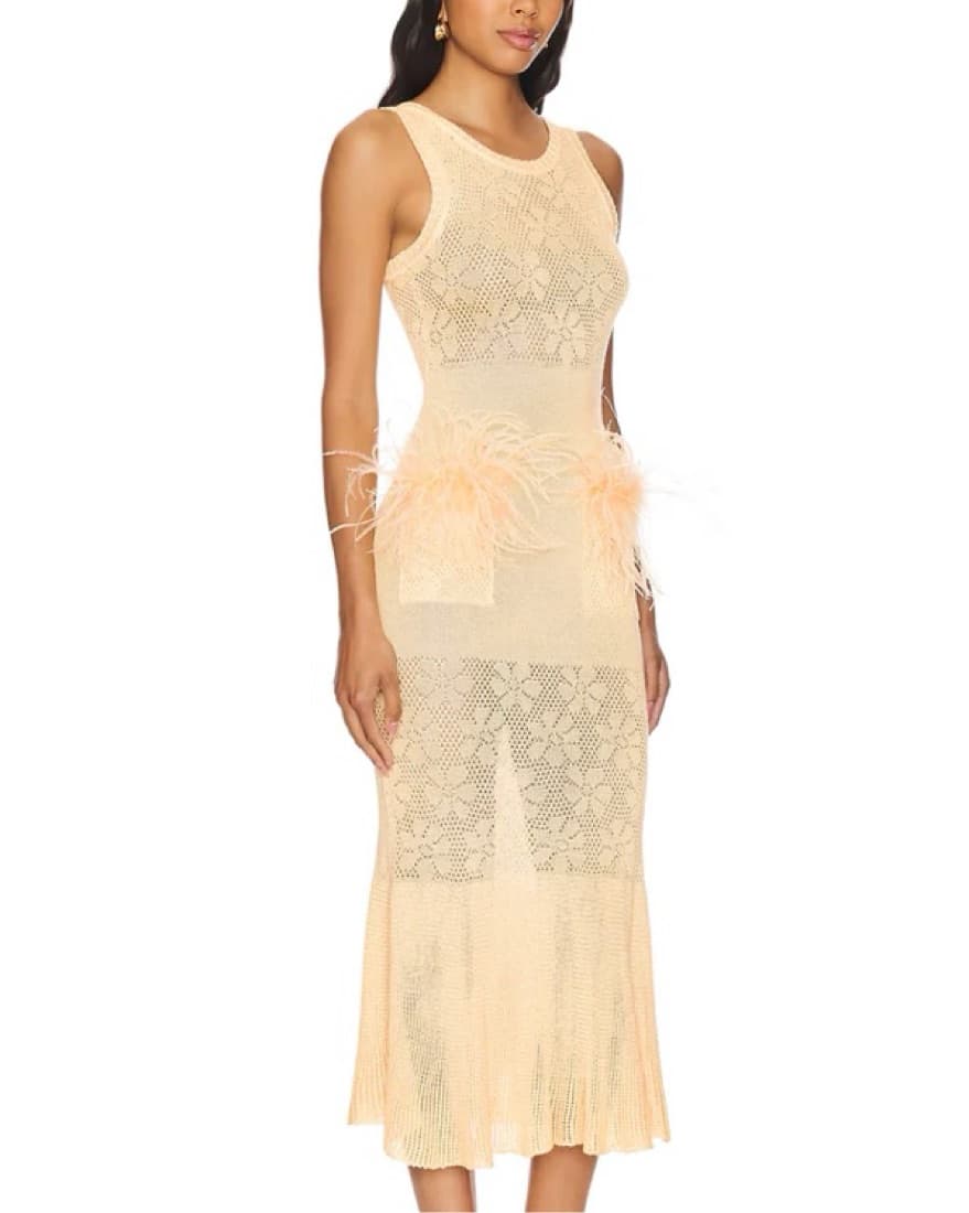 Andreeva Yellow Knit Dress - Image 1