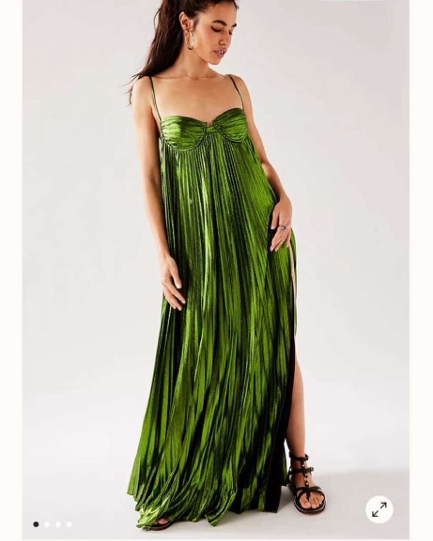RETROFÊTE Diana Dress in Green  - Image 1