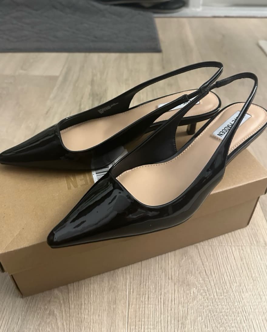 Steve Madden Kitten Heels Kari Black 8.5 - Image 1