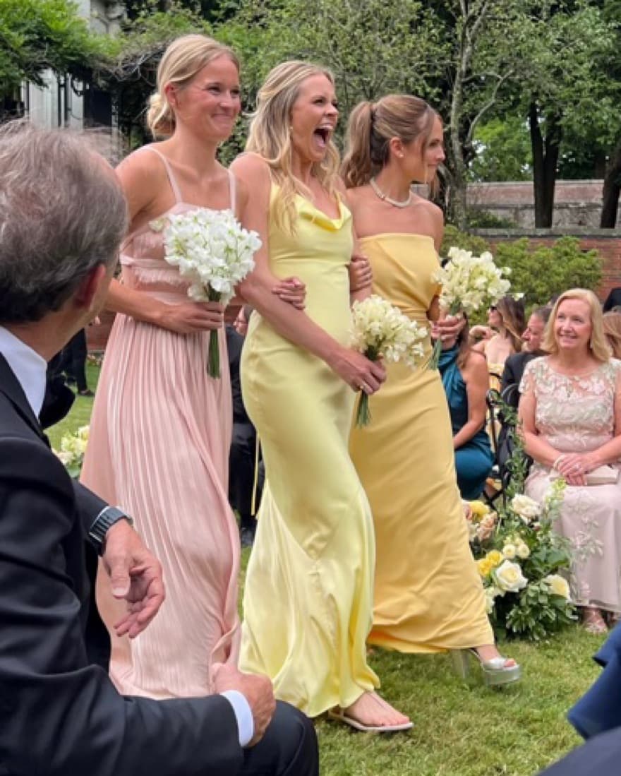 Pale Yellow Evening Dress - Image 1