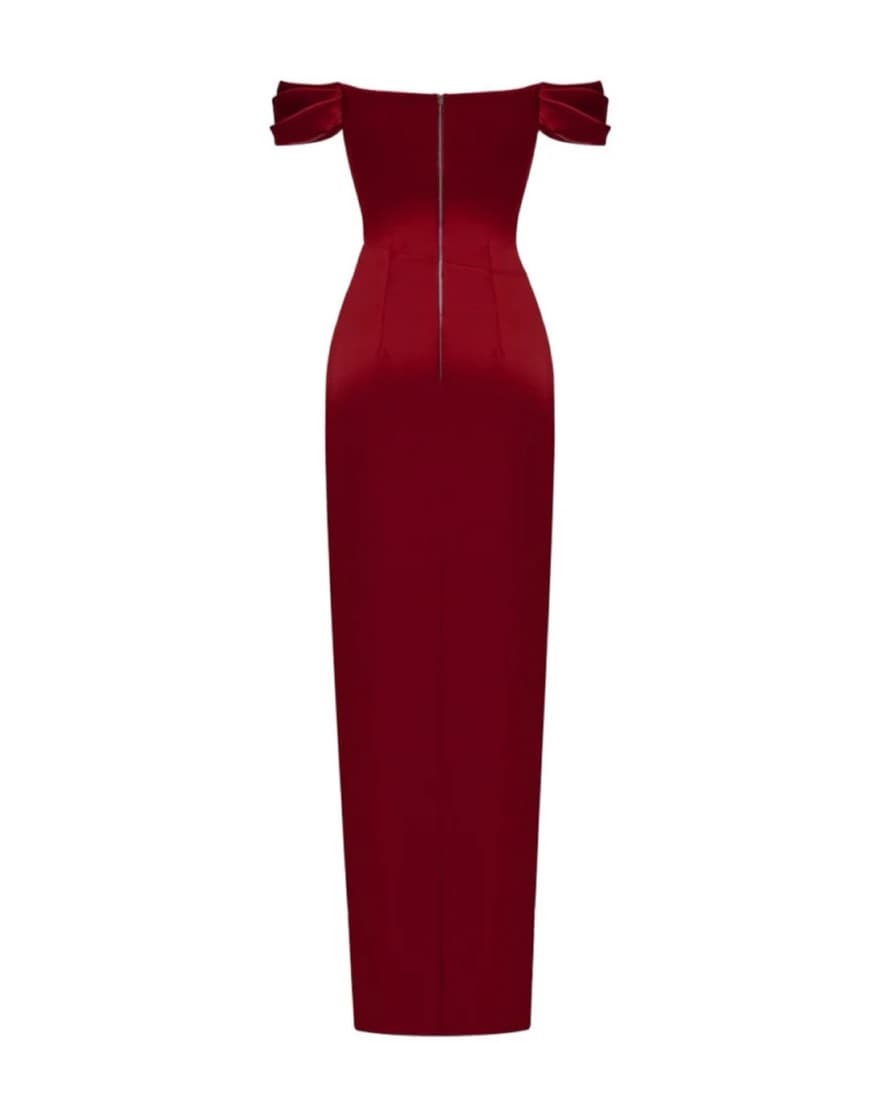 Off-the-shoulder Draped Corset Gown - Image 6