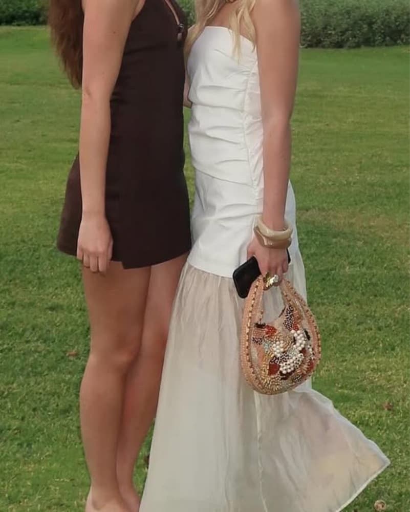 White Zara Dress small  - Image 2