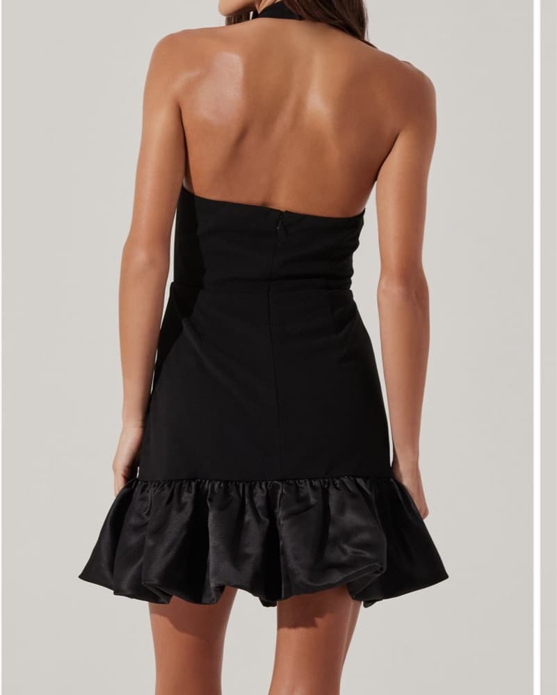 ASTR the Label Bubble Hem Halter Dress  - Image 4