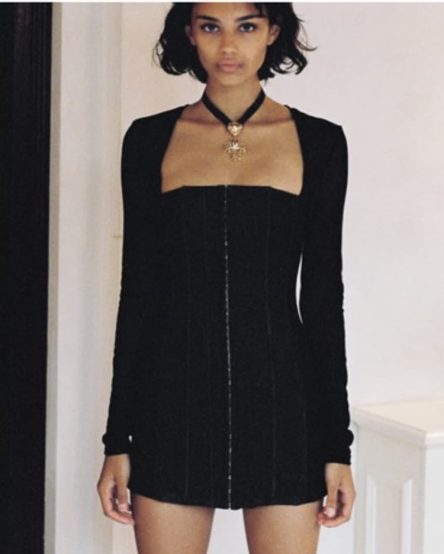 With Jean Al Dress In Black  - Image 4
