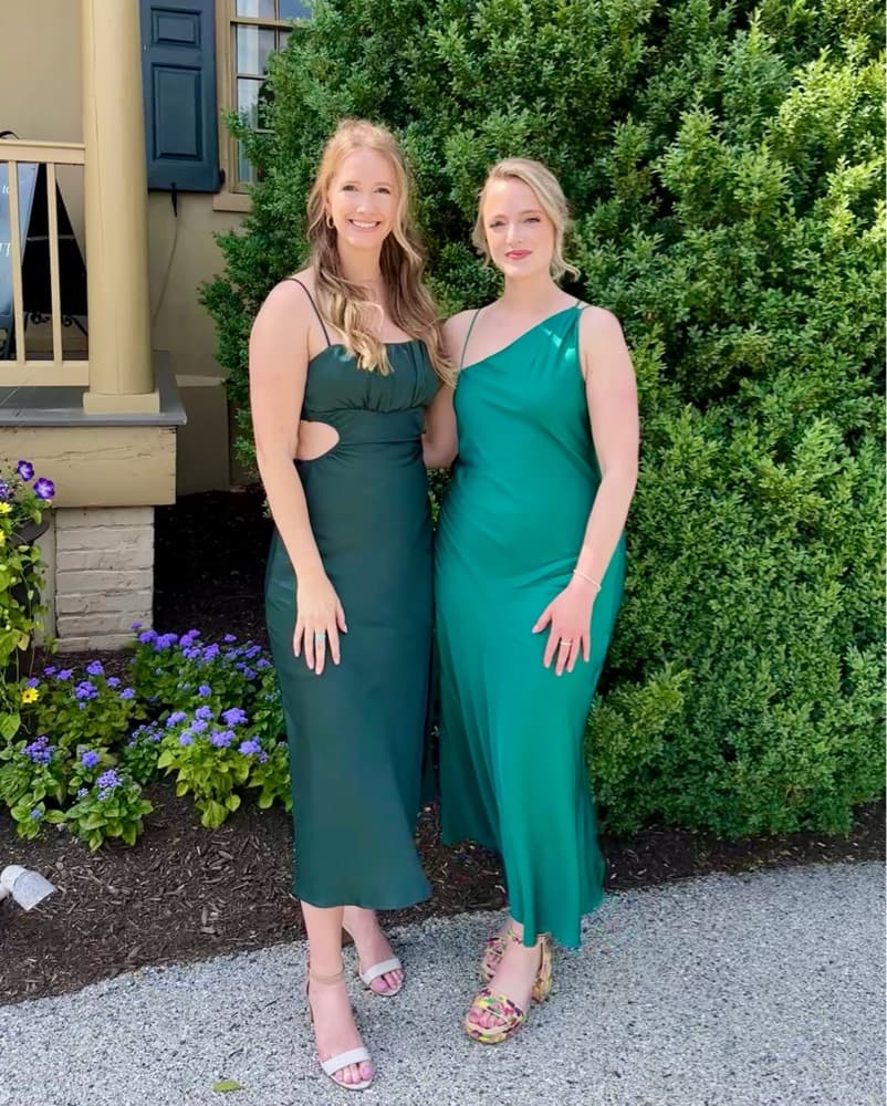 Forest Green Midi Dress - Image 4