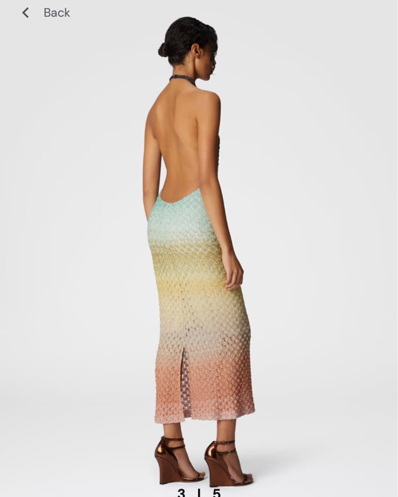 Missoni Knit Midi Dress Sz 40 - Image 2