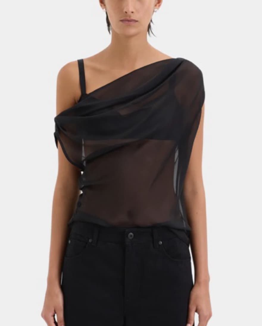 Sir. The Label Strobe Cowl Top - Image 1