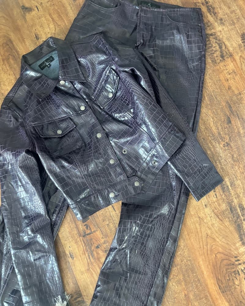 Baby Phat Croc Leather (2pc) Set. - Image 1