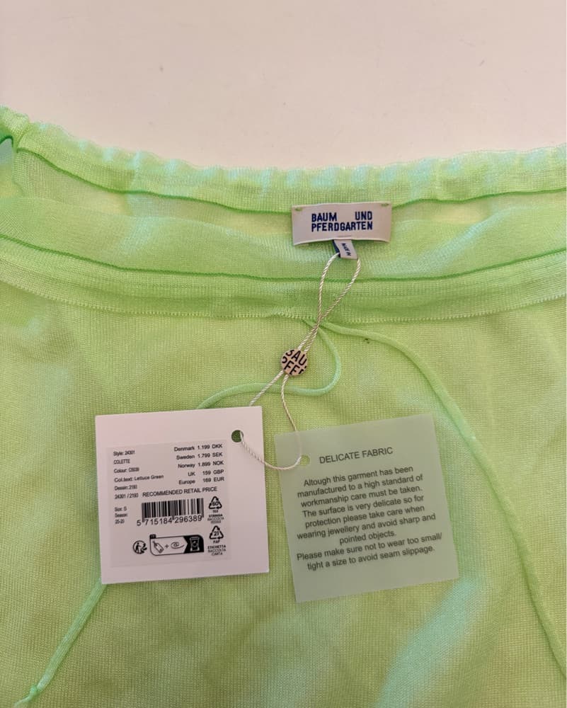 Sheer Green Skirt - Image 3