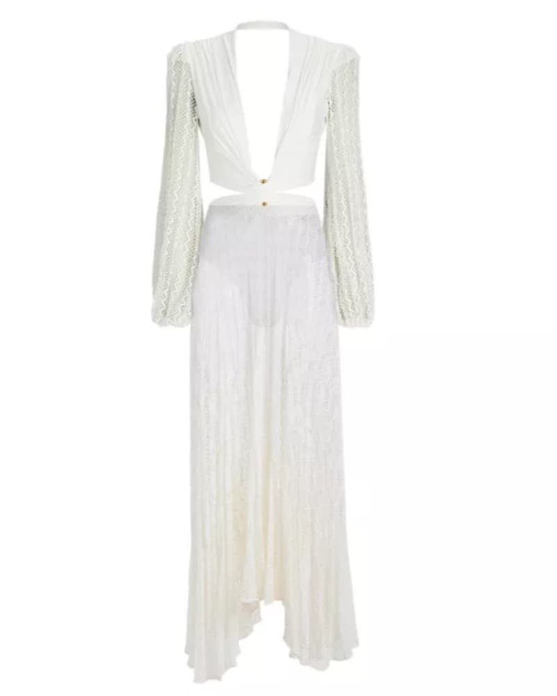 Patbo Plunge Netted Beach Dress - Image 1