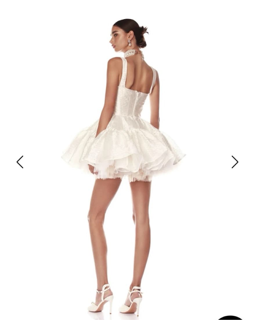 Bronx And Banco Tiara Blanc Mini Dress - Image 2