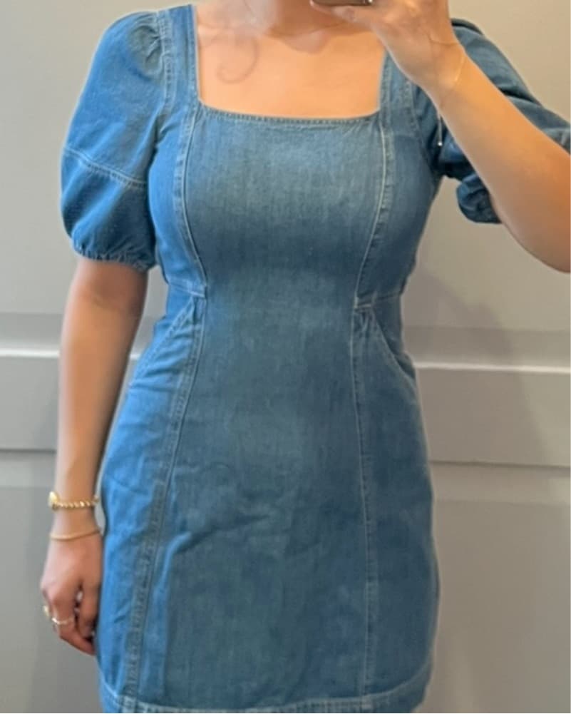 mini denim dress - Image 2