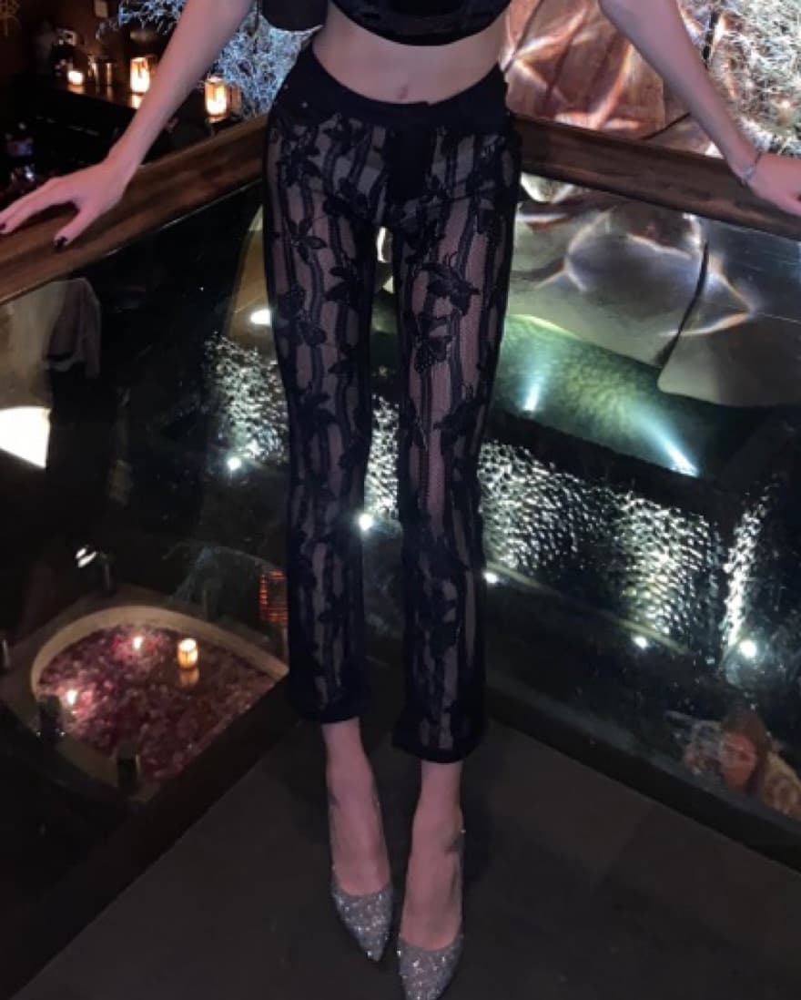 I am Gia Black Lace Pants - Image 3