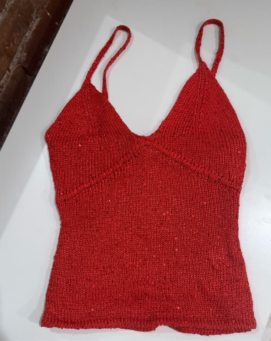 Asta Resort Red Sheer Sequin Set - Image 5