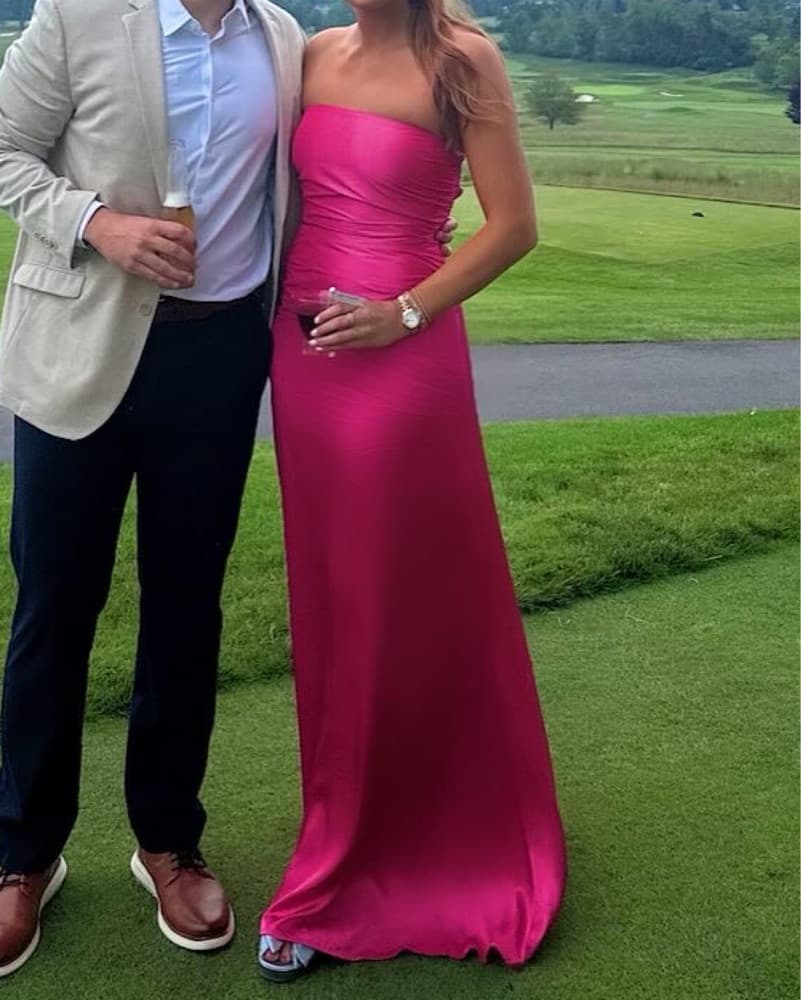 Serena Strapless Taffeta Maxi Dress - Image 4