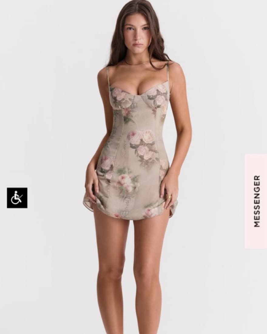 HouseOfCB Christiana Vintage Floral Dres - Image 2