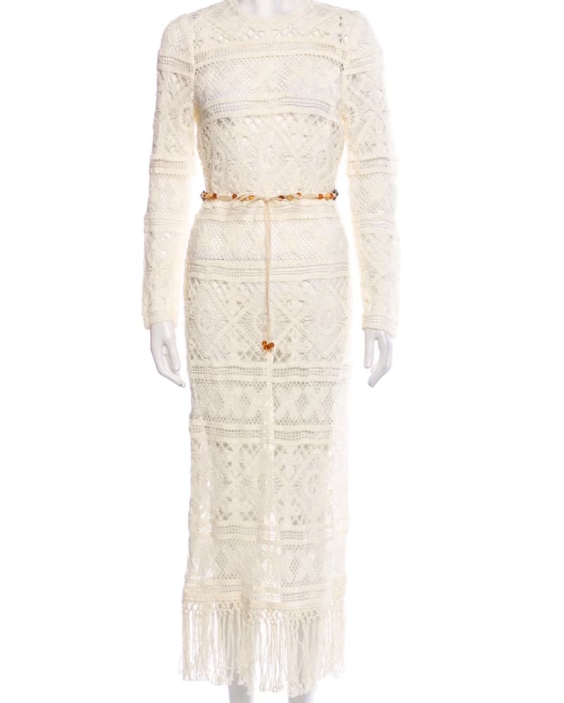 Zimmermann Crochet Lace Maxi Dress - Image 5