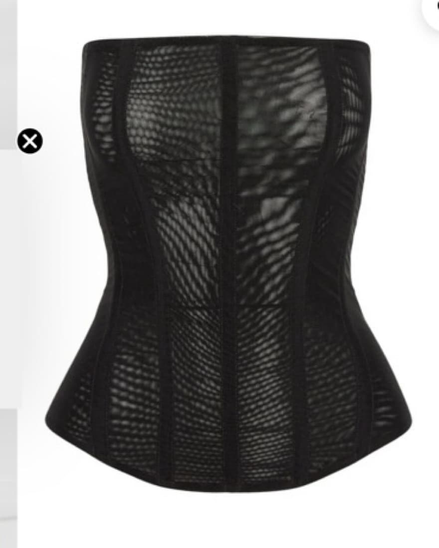 LEAU Black Mesh Corset - Image 1