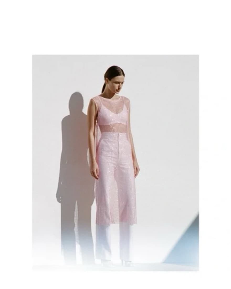 Scanlan Theodore DIAMANTE MESH DRESS PAL - Image 5