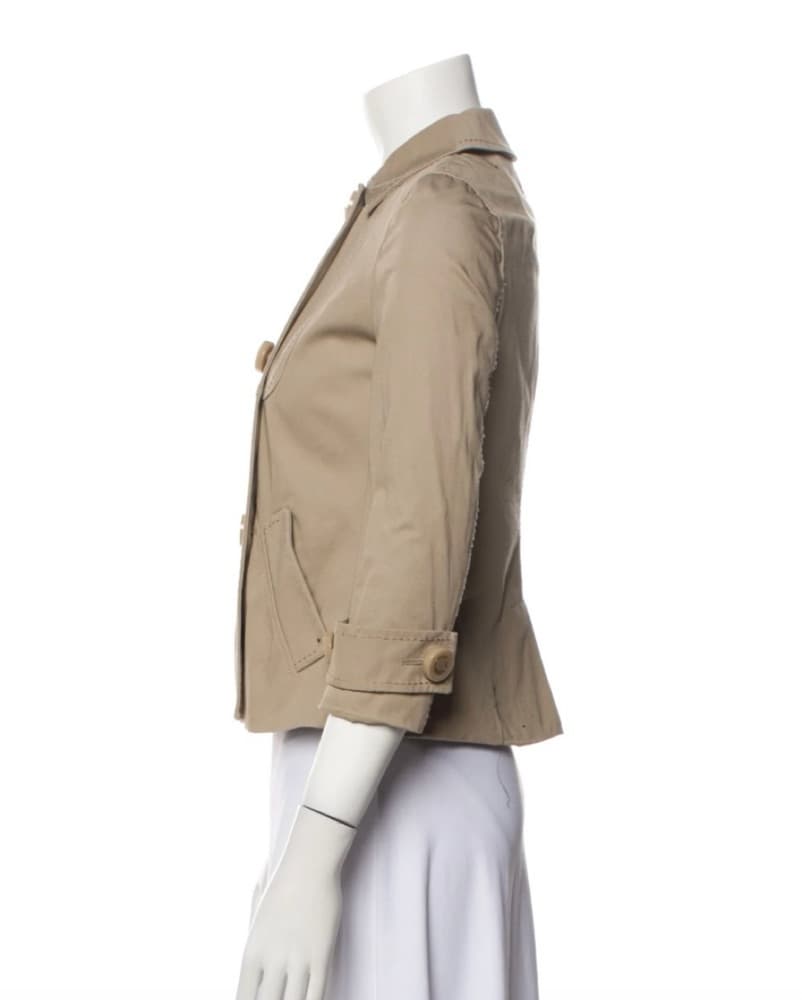 Tory Burch Cropped Trench Coat - Image 2