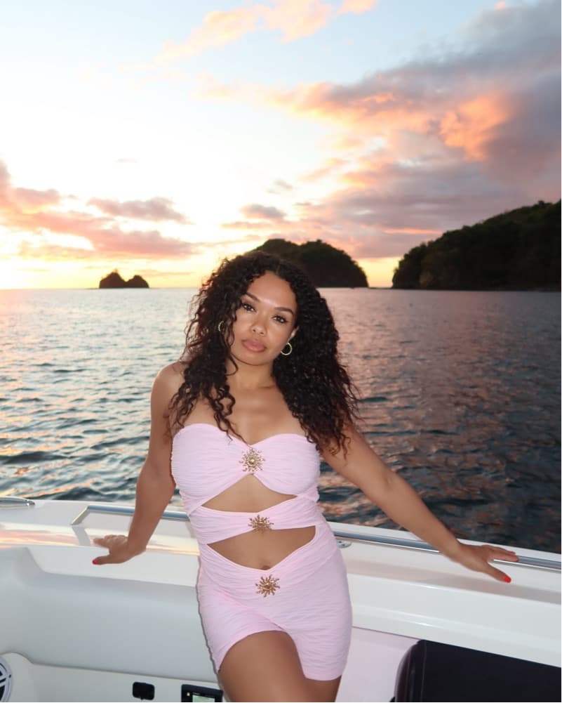 Captivating Romper in Soft Pink - Image 1