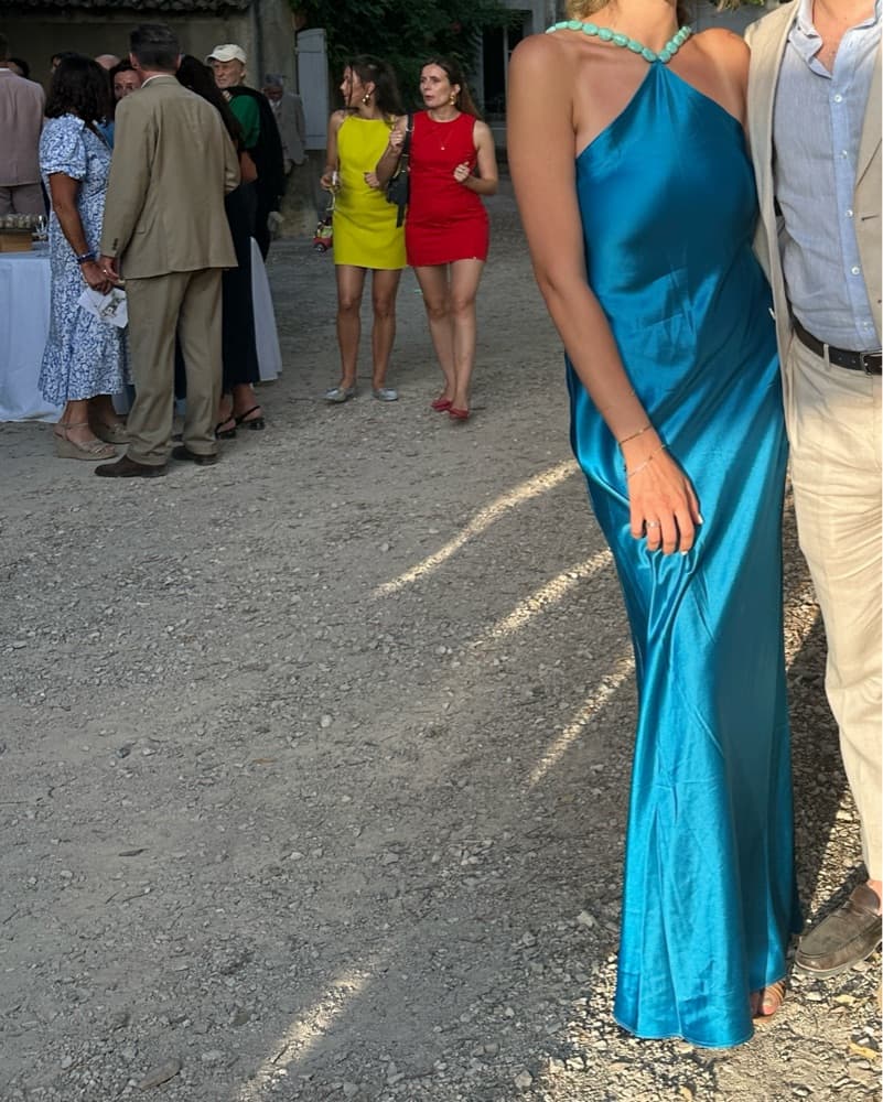 STAUD CADENCE DRESS 🩵 Turquoise Blue - Image 2
