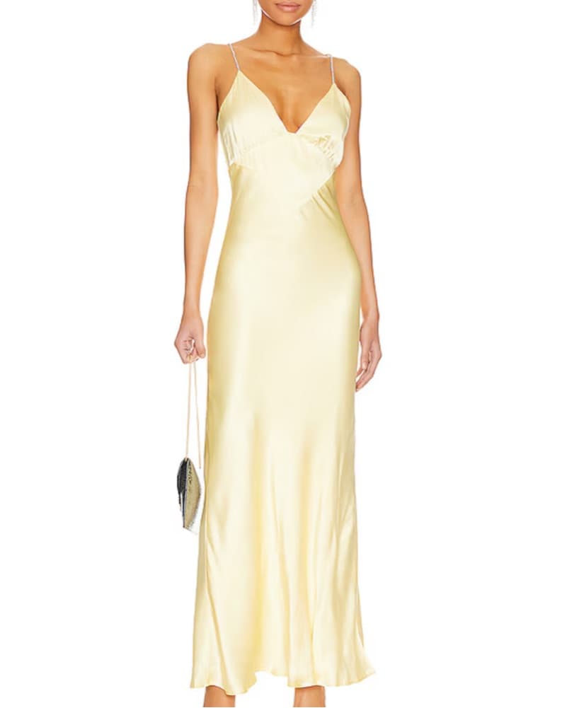 Bardot Yellow Slip Dress - Image 1