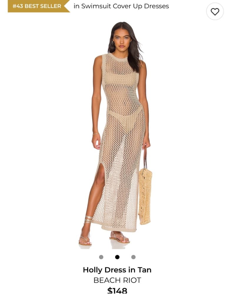 Beach Riot Crochet Coverup Maxi Dress - Image 3