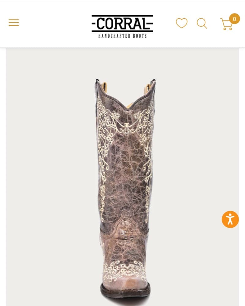 Floral Embroidery Cowboy Brown Boots - Image 4