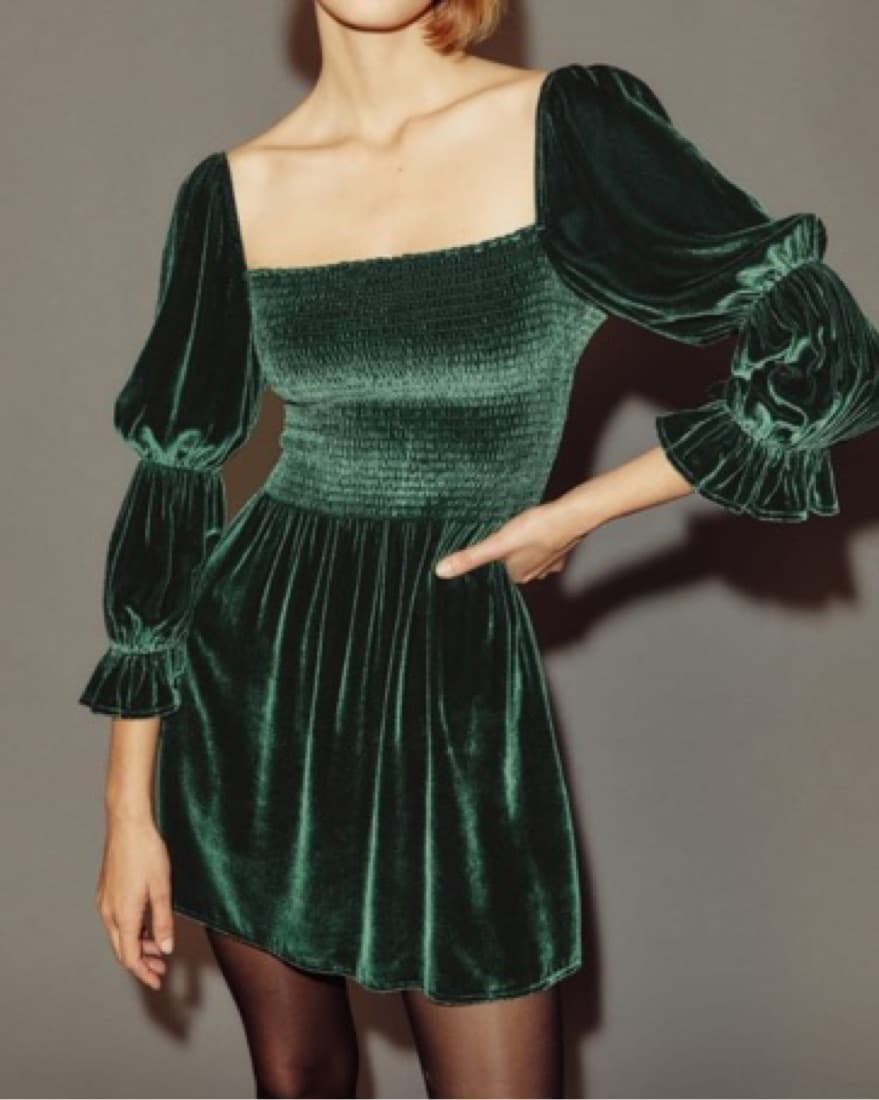 Reformation Albi Velvet Dress - Image 2