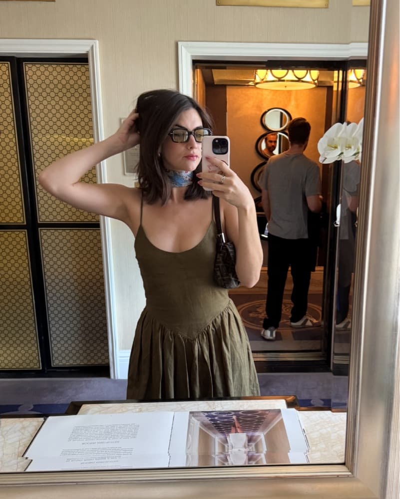 Green Maxi Drop V Waist  - Image 2