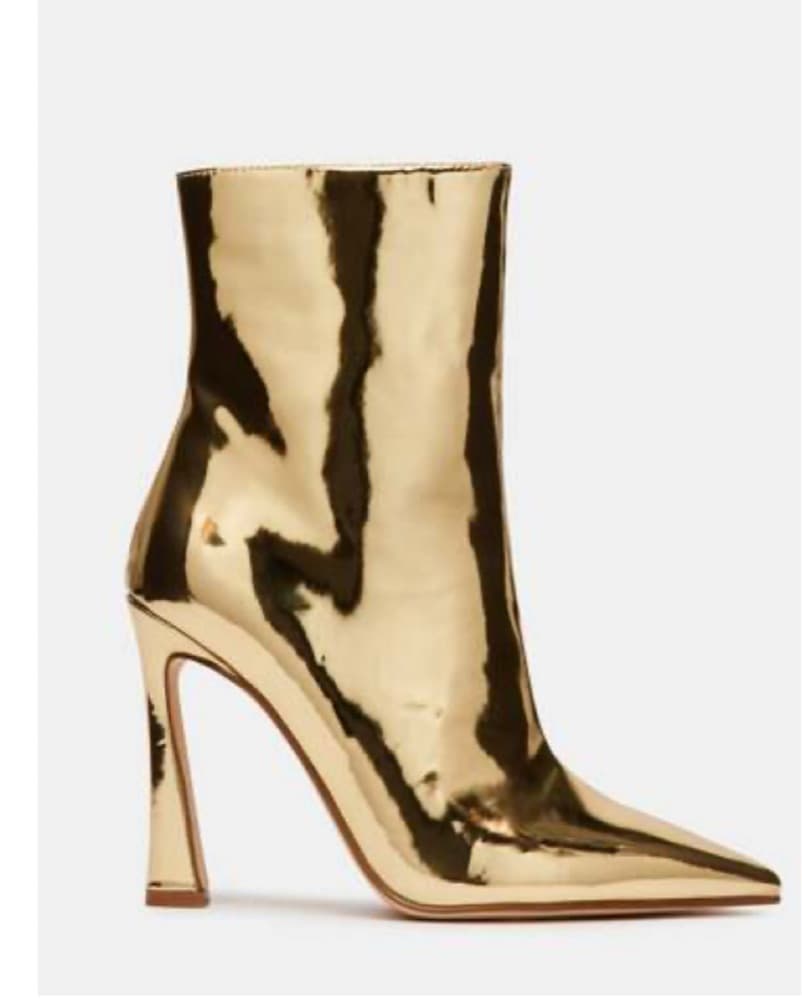 Glamorous Gold Metallic Pointed Toe Boots - Image 3