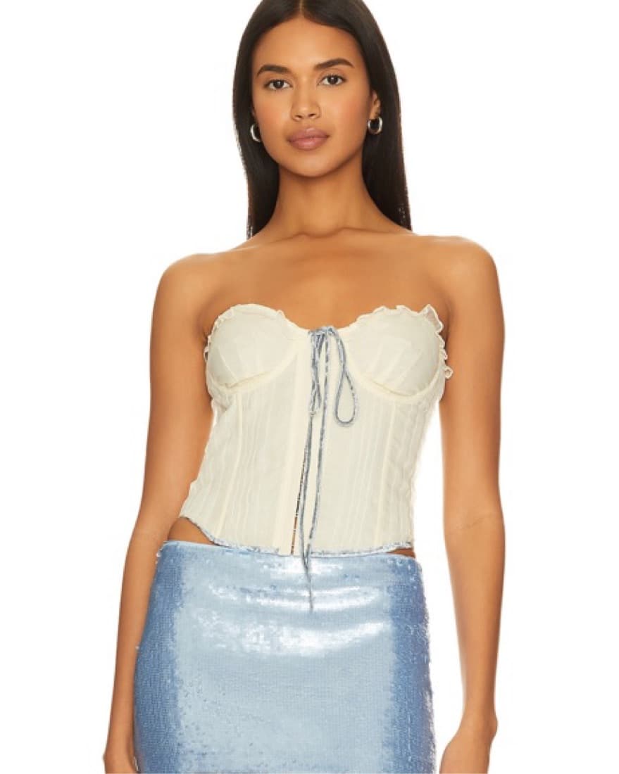 Guizo Corset In Cream - Image 4