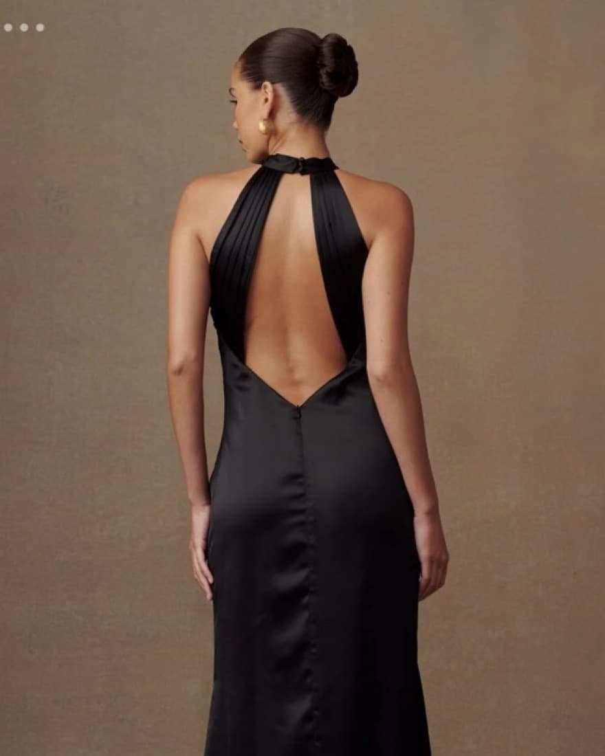 Meshki Dylan Rose Halter Maxi Dress - Image 2
