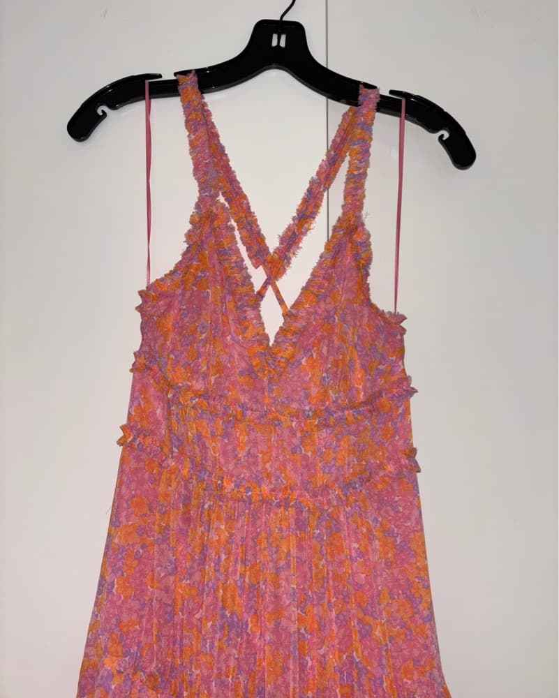 LIKELY Chiffon Floral Maxi Dress - Image 3