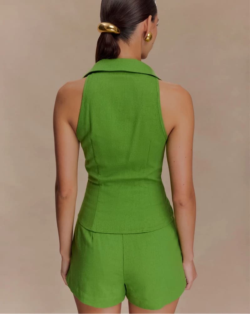 Scout Sleeveless Linen Set  - Image 2