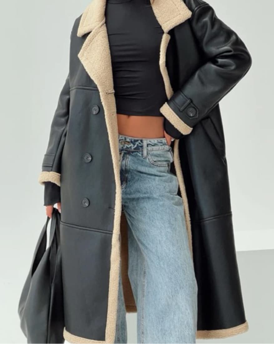Princess Polly Leather Trenchcoat     - Image 2