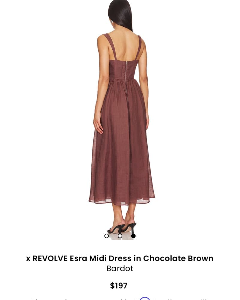 Revolve Esra midi Bustier Dress - Image 3