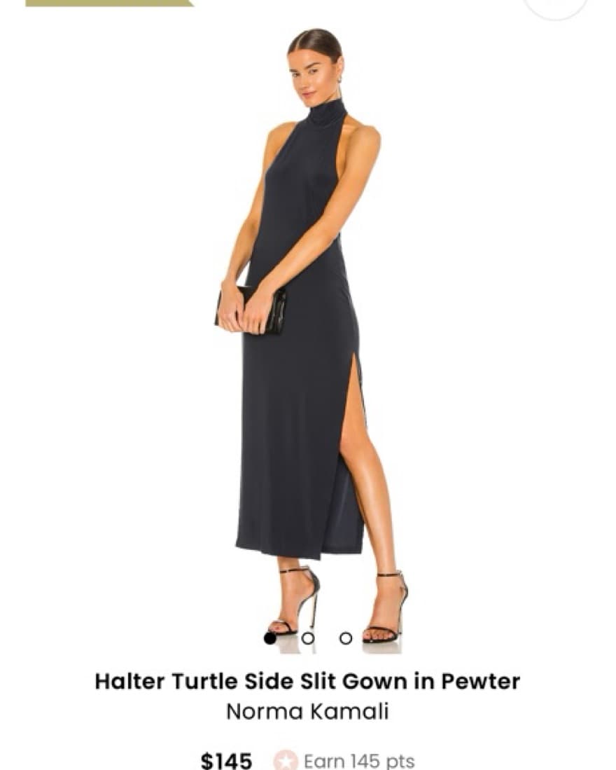 Norma Kamali Side Slit Gown - Image 1