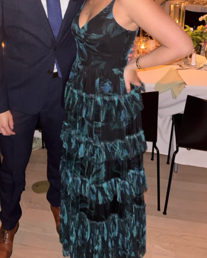 Hutch Emerald Green Tiered Maxi Dress - Image 4