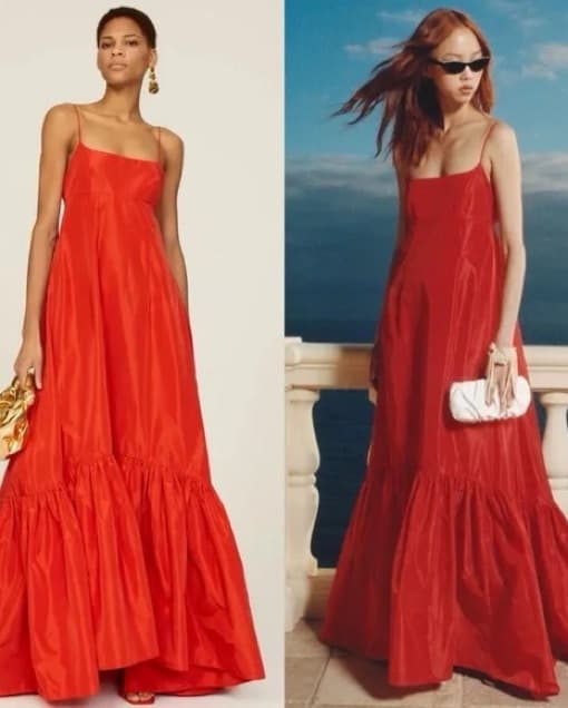 Staud red gown- Florence - Image 1