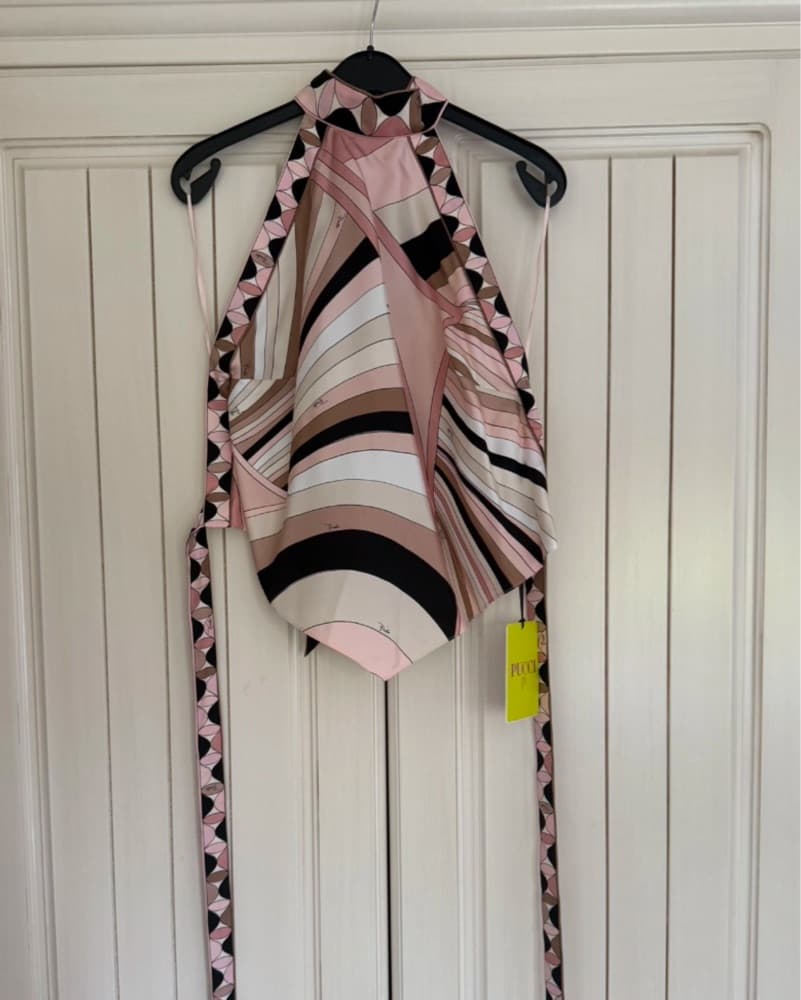 Pucci Silk Tie Top - Image 2
