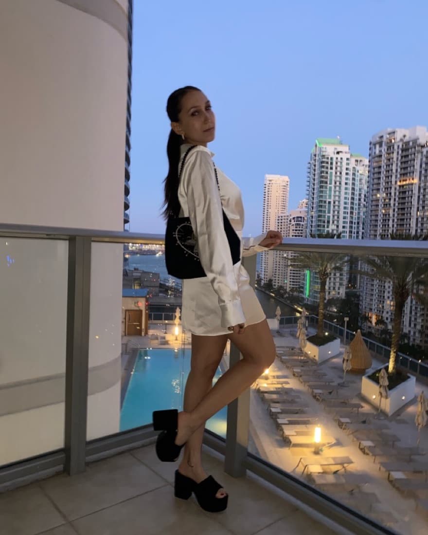 Satin White Mini Dress - Image 3