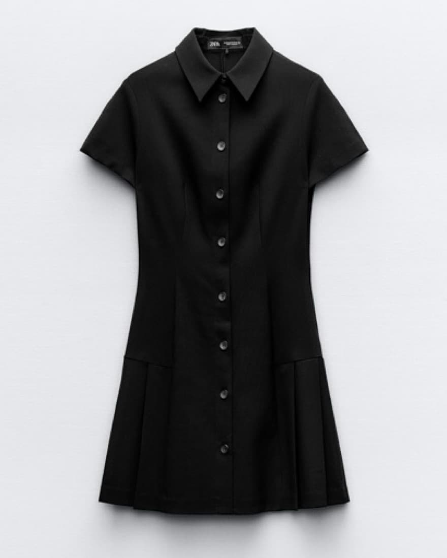 Mini Button Up Shirt Dress - Image 1